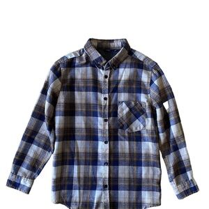 NWOT PX Kids Long Sleeve Button Down Plaid Shirt